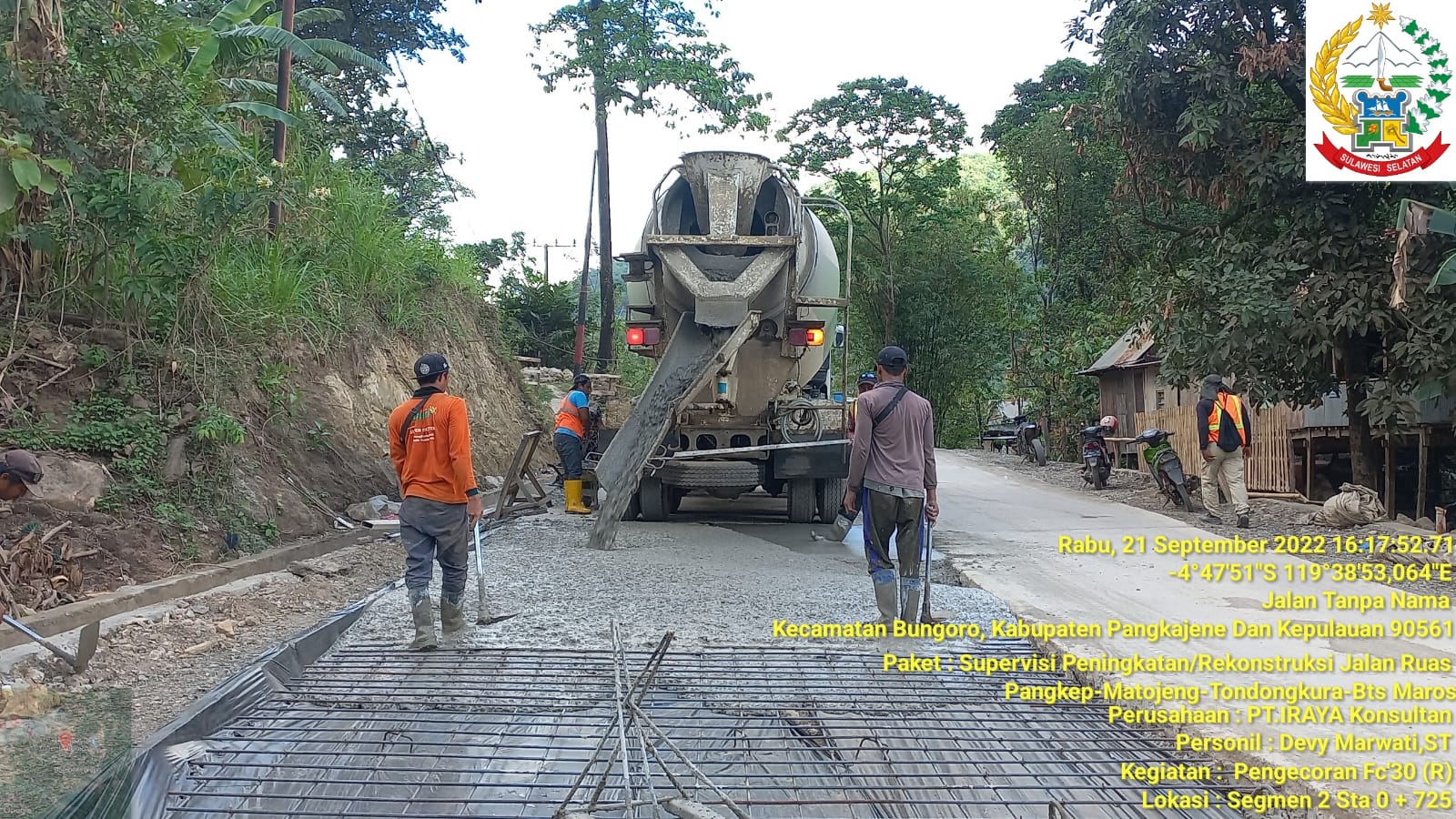 Realisasi Fisik Capai 56 Persen, Ruas Minasatene Masuki Tahap Pengecoran Badan Jalan
